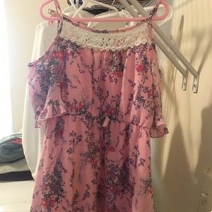 Adorable pink little girl dress